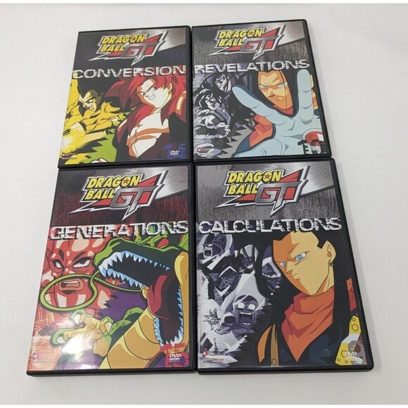 Dragon Ball GT Conversion Revelations Generations Calculations 4 DVD Lot - Picture 1 of 6